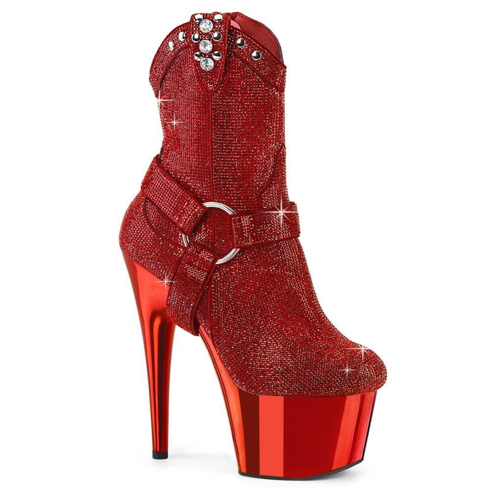 Pleaser - ADORE1029CHRS Bottes de plateforme, Pole dance chaussures - Rouge Product image
